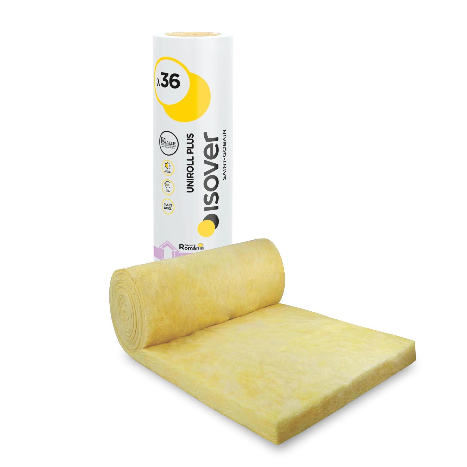 Vata minerala de sticla Isover Uniroll Plus 10/5