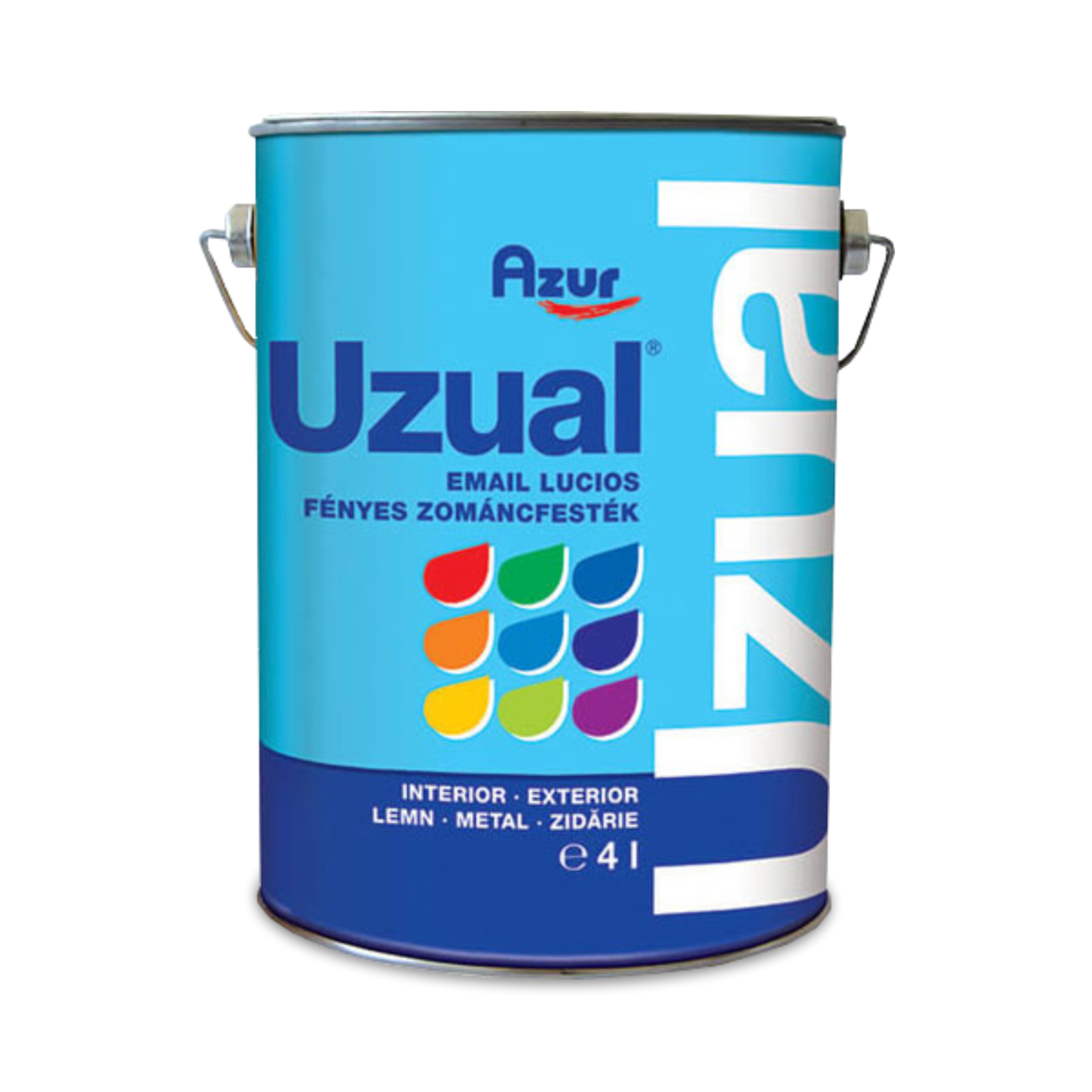 Vopsea de interior si exterior pentru lemn / metal / zidarie Uzual maro roscat 4 L