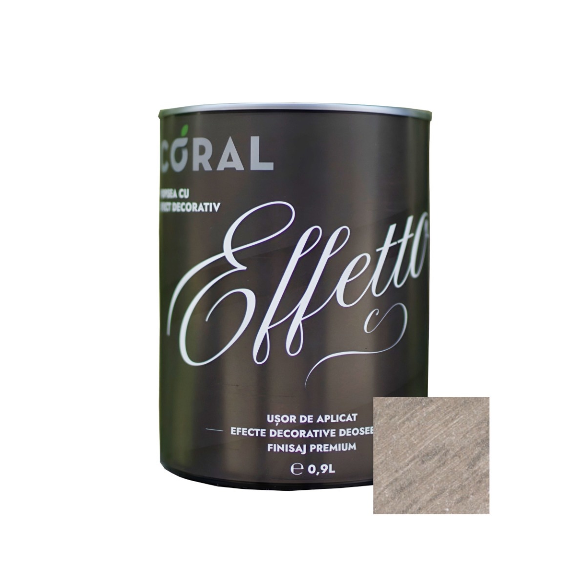 Vopsea decorativa, interior, Coral Effetto, Siena maro, 0.9 l