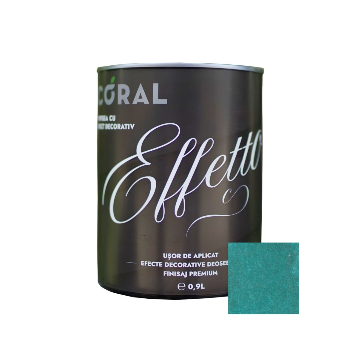 Vopsea decorativa, interior, Coral Effetto, Varese verde, 0.9 l