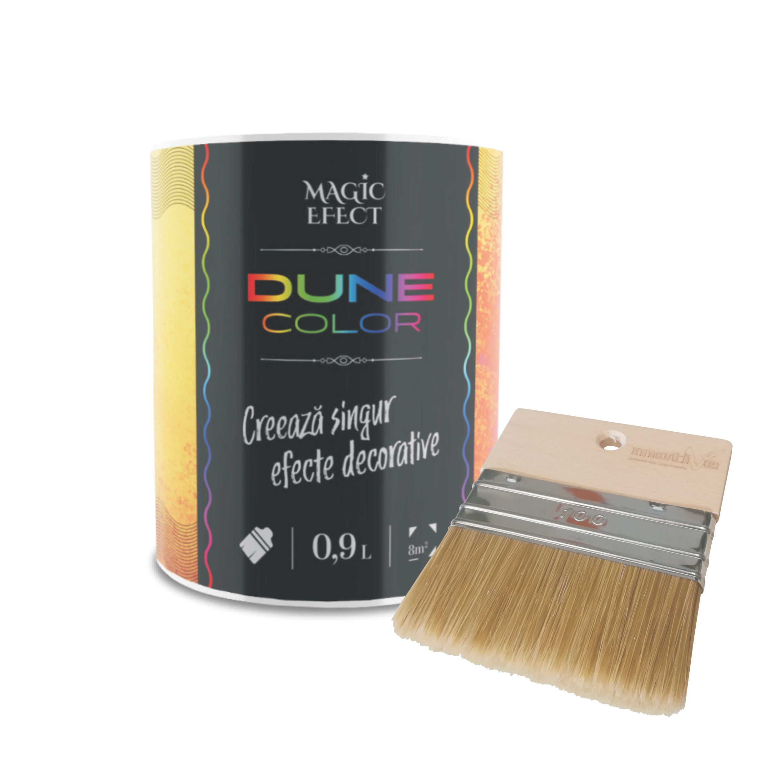 Vopsea decorativa Vanilla Dream cu efect dune de nisip, 0,9 L