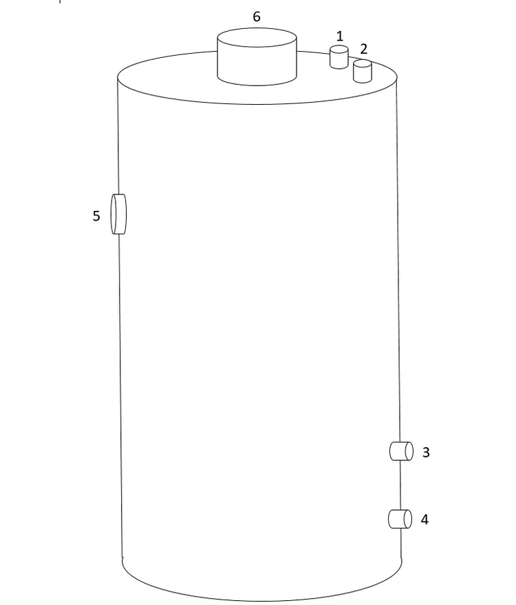 Boiler inox pe lemn si rezistenta electrica 95L (fara soba)