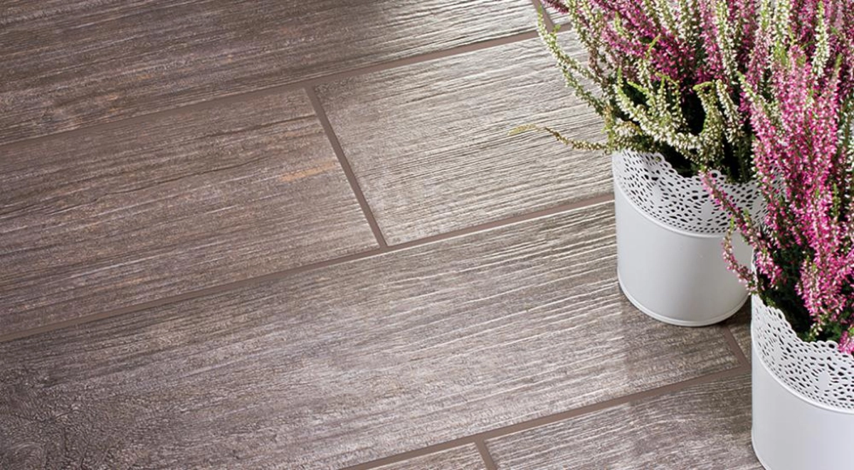 Gresie portelanata, mata, pentru interior si exterior, Tilia Magma, dimensiune 17,5 x 60 cm