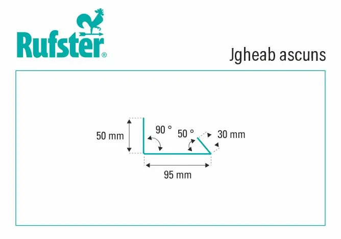 Jgheab ascuns Rufster Eco 0,45 mm grosime 7024 MS gri-grafit mat structurat