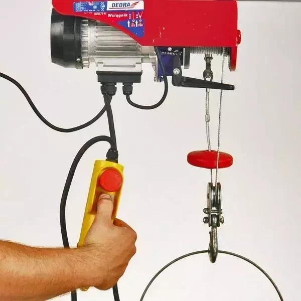 Palan electric cu cablu 1000W, 250kg-cablu 12m sau 500kg - cablu 6m