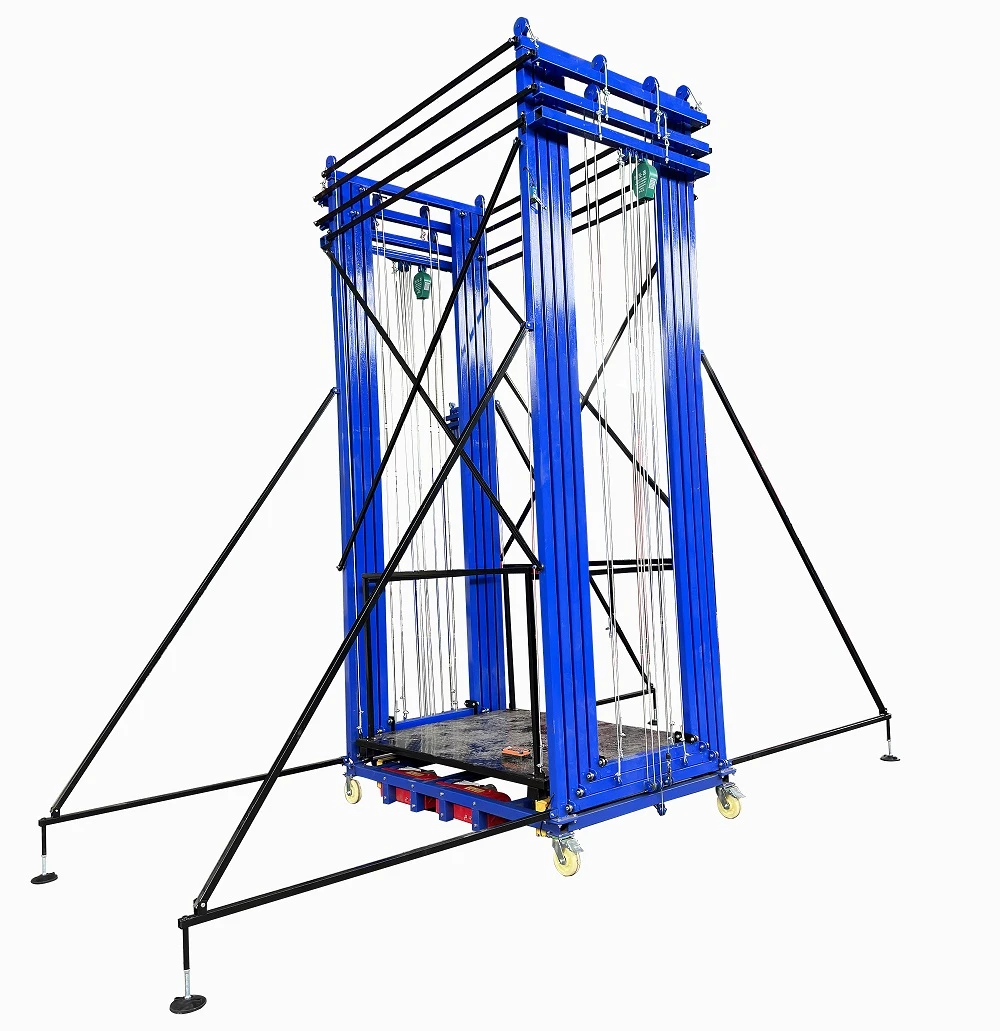 Schela electrica cu ridicare la 4 metri, capacitate 500 kg