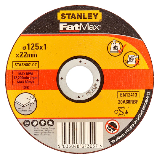 Stanley, disc de taiere pentru inox, STA 32607-QZ, dimensiuni 125 x 1 mm