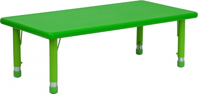 linear lid simply Plastic Masa plastic 122 x 62 cm cu inaltime reglabila - verde 122061 Omfal  Educational