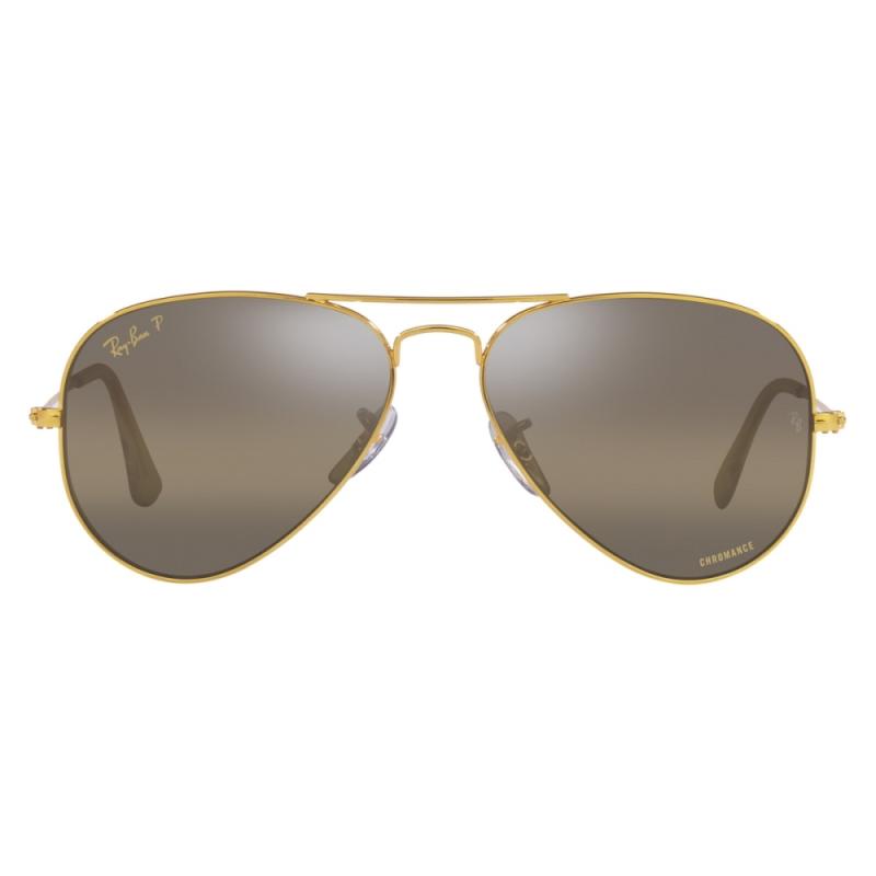 Ochelari de soare unisex Ray-Ban RB3025 9196/G5 Aviator Large Metal