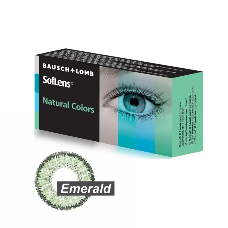 Soflens Natural Colors Emerald cu dioptrie 2 lentile/cutie optiblu imagine noua