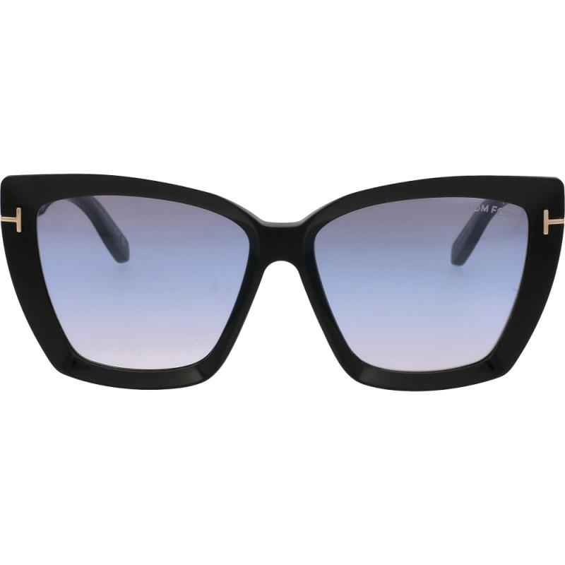 Ochelari de soare rectangulari pentru femei Tom Ford FT0920 01B