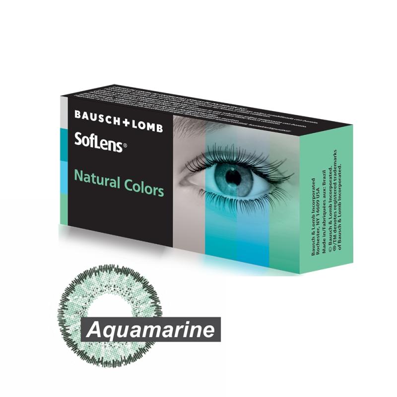 Soflens Natural Colors Aquamarine cu dioptrie 2 lentile/cutie