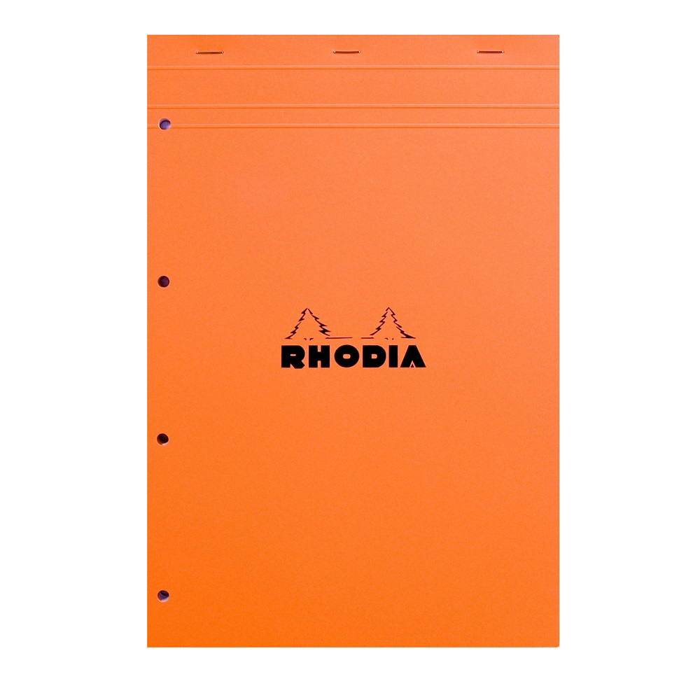 Blocnotes A4+ capsat 80 file dictando galbene Rhodia Orange