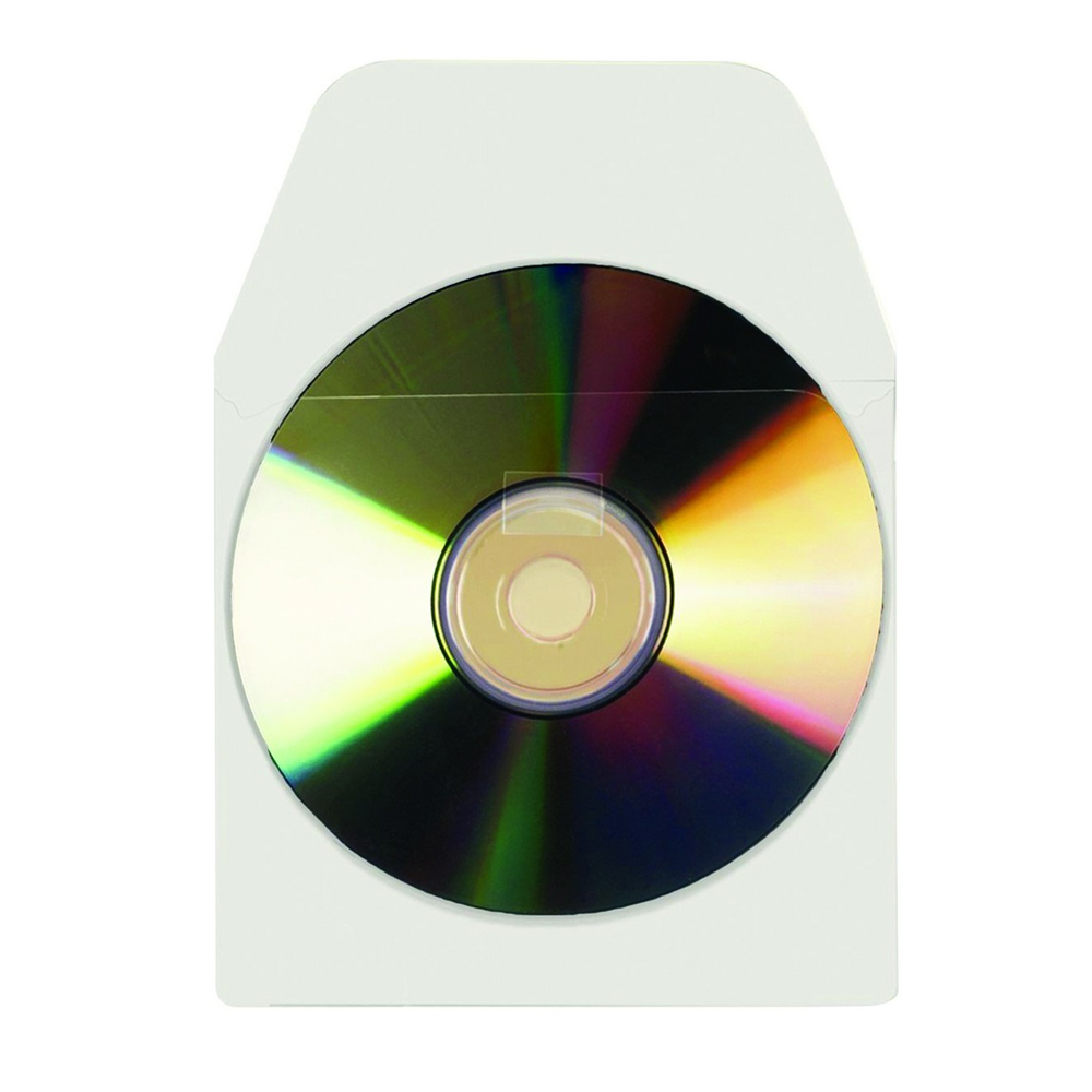Buzunar autoadeziv CD/DVD cu clapa  3L 10buc/set