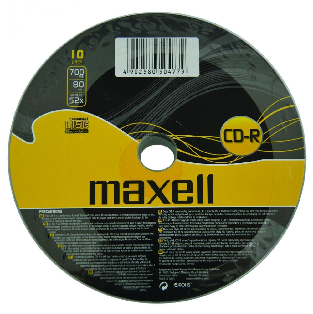 CD-R 700MB 80min 52x 10/folie Maxell