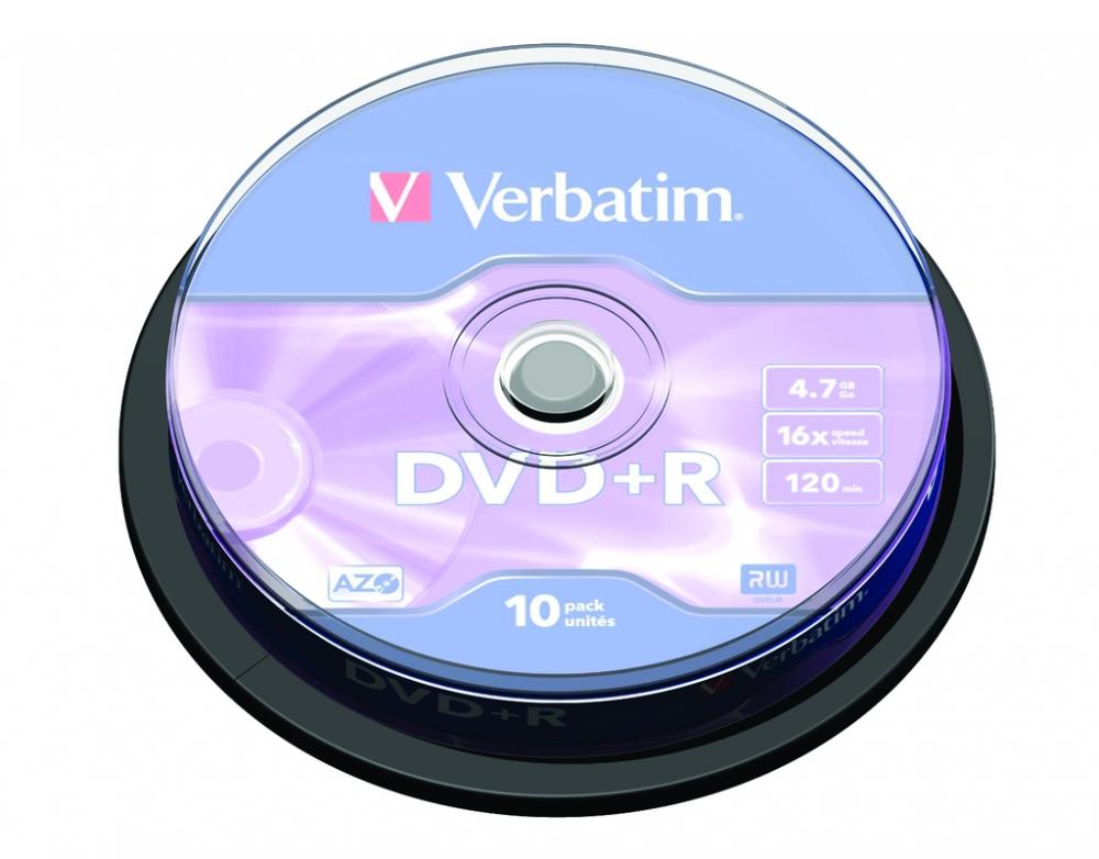 DVD+R 4.7GB 16x 10 buc/spindle Verbatim