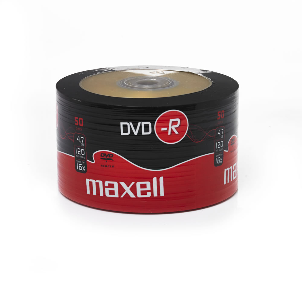 Maxell DVD-R 4.7 GB, 120min., 16 x 50/spindle printabil