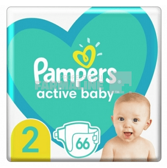 Pampers Nr.2 (4-8 kg) Active Baby 66 bucati