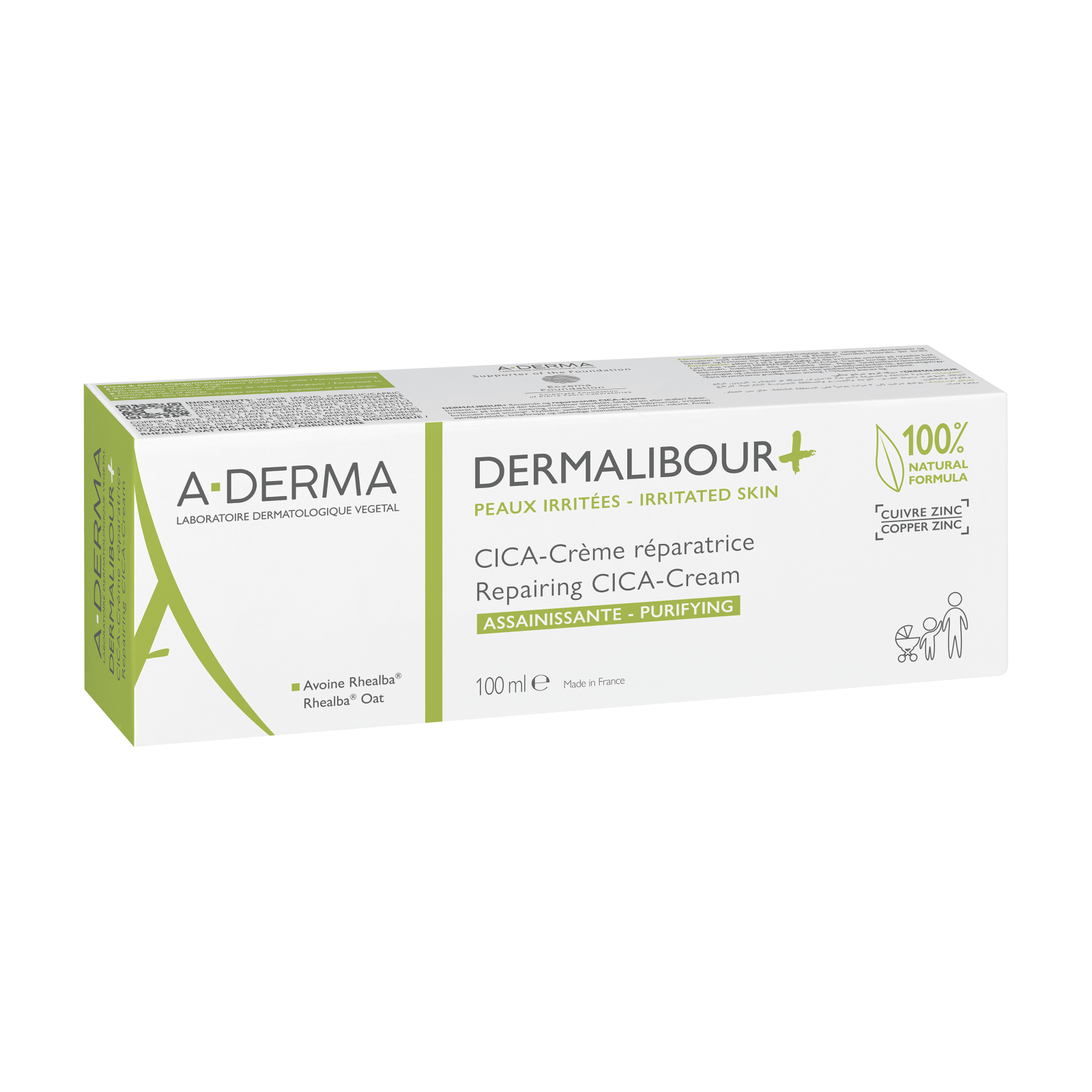 A-DERMA DERMALIBOUR+ CICA CREMA REPARATOARE PURIFICATOARE X 100ML PIERRE FABRE DERMO COSMETIQUE