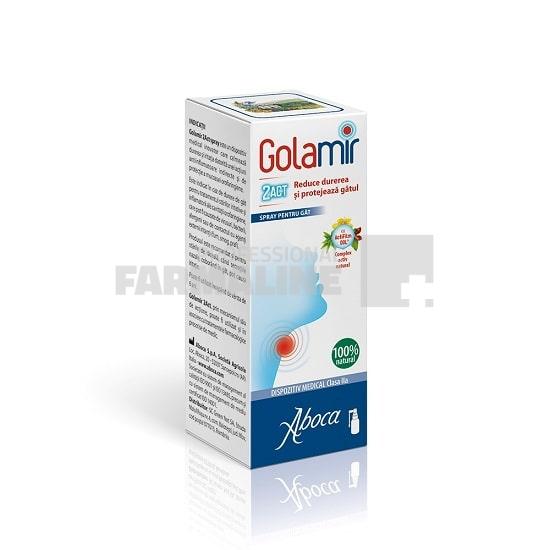 Aboca Golamir 2ACT Spray cu alcool pentru adulti 30 ml