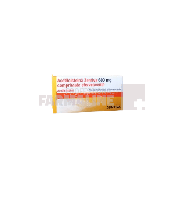 Acetilcisteina 600 mg 10 comprimate efervescente