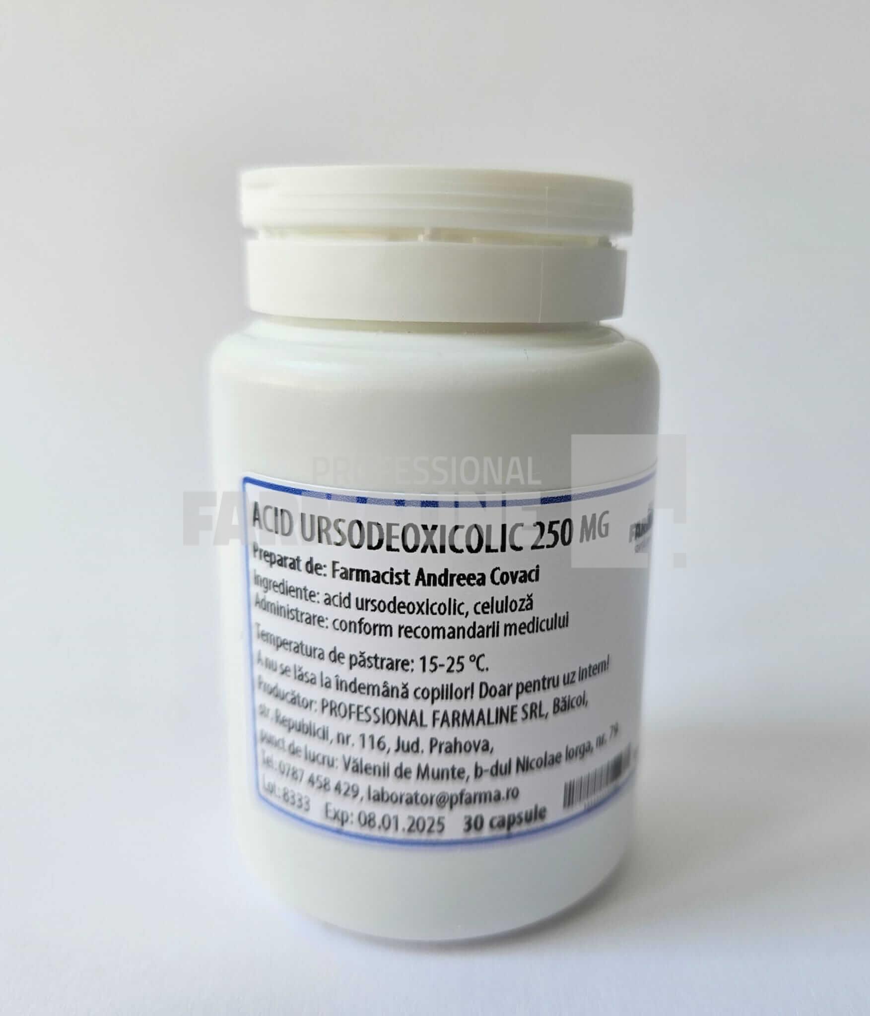 Acid Ursodeoxicolic 250 mg 30 capsule (Inlocuitor Ursofalk)