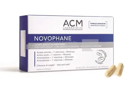 ACM Novophane pentru unghii si par capsule 60 capsule