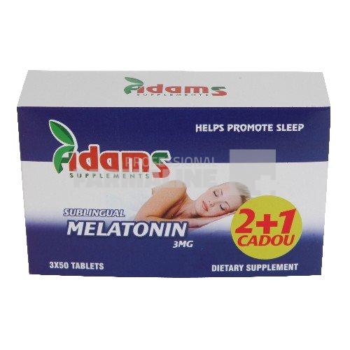 Adams Vision Melatonin 50 tablete 2 + 1  Cadou