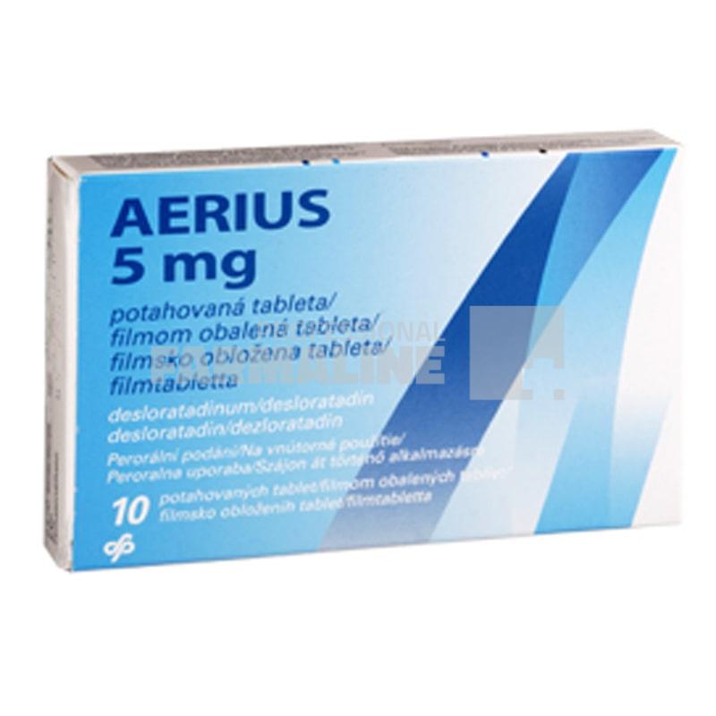 AERIUS 5 mg X 10 COMPR. FILM. 5mg N.V. ORGANON