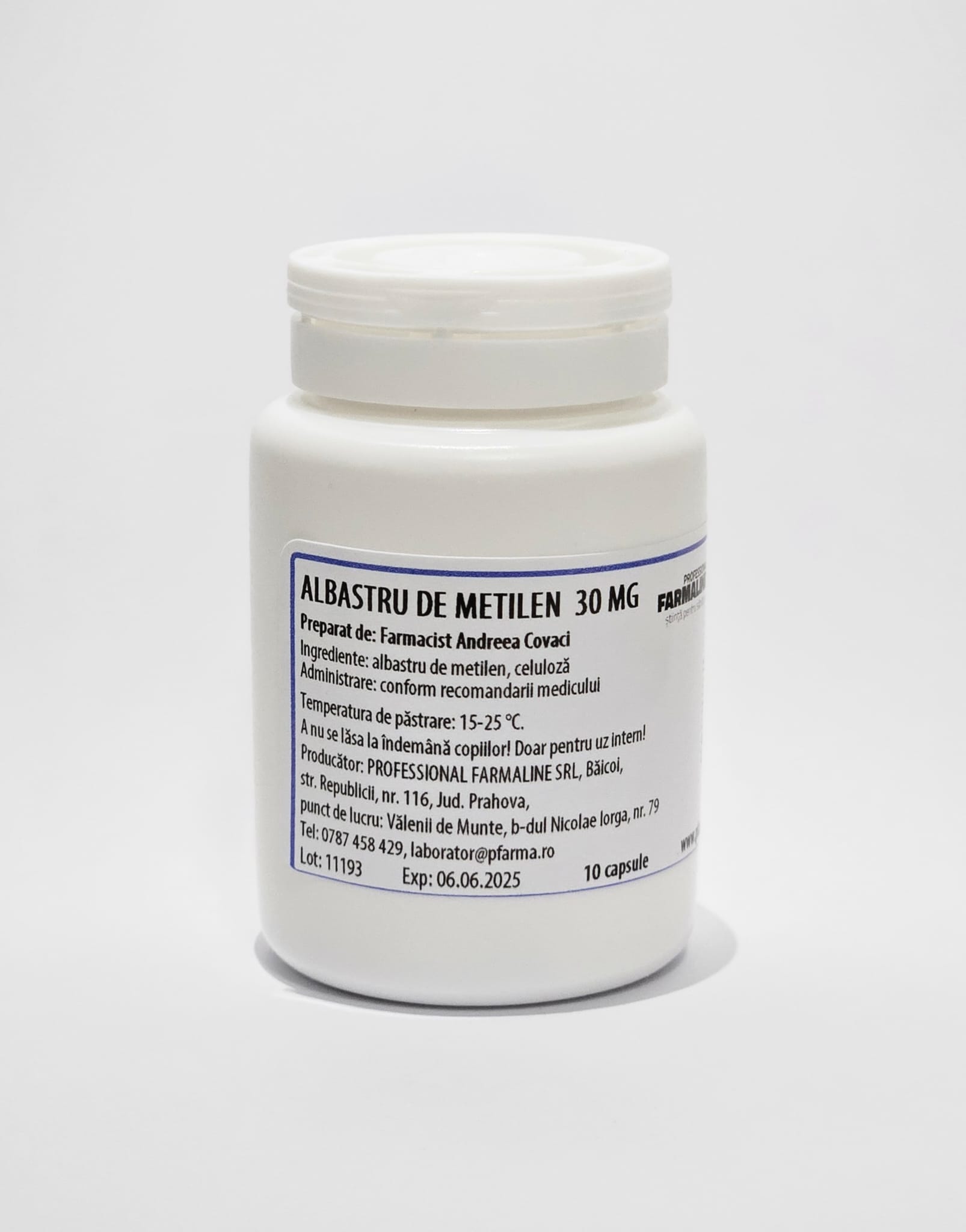 Albastru de metilien 10 capsule