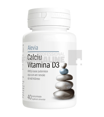 Alevia Calciu Vitamina D3 40 comprimate