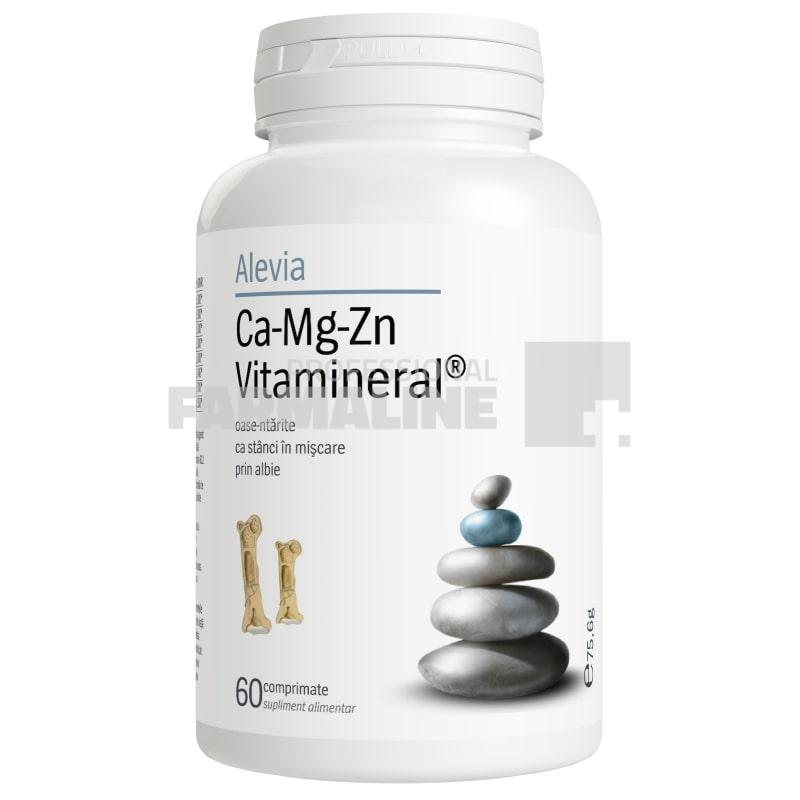 Alevia Ca-Mg-Zn Vitamineral 60 comprimate