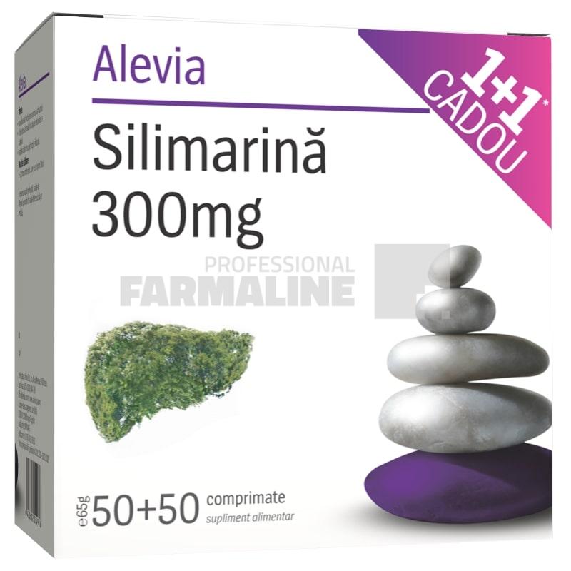 Alevia Pachet Silimarina 300 mg 50 comprimate 1 + 1 Gratis