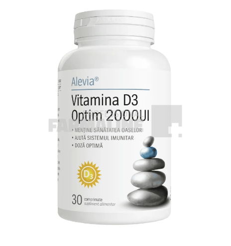 Alevia Vitamina D3 Optim 2000 U.I 30 comprimate