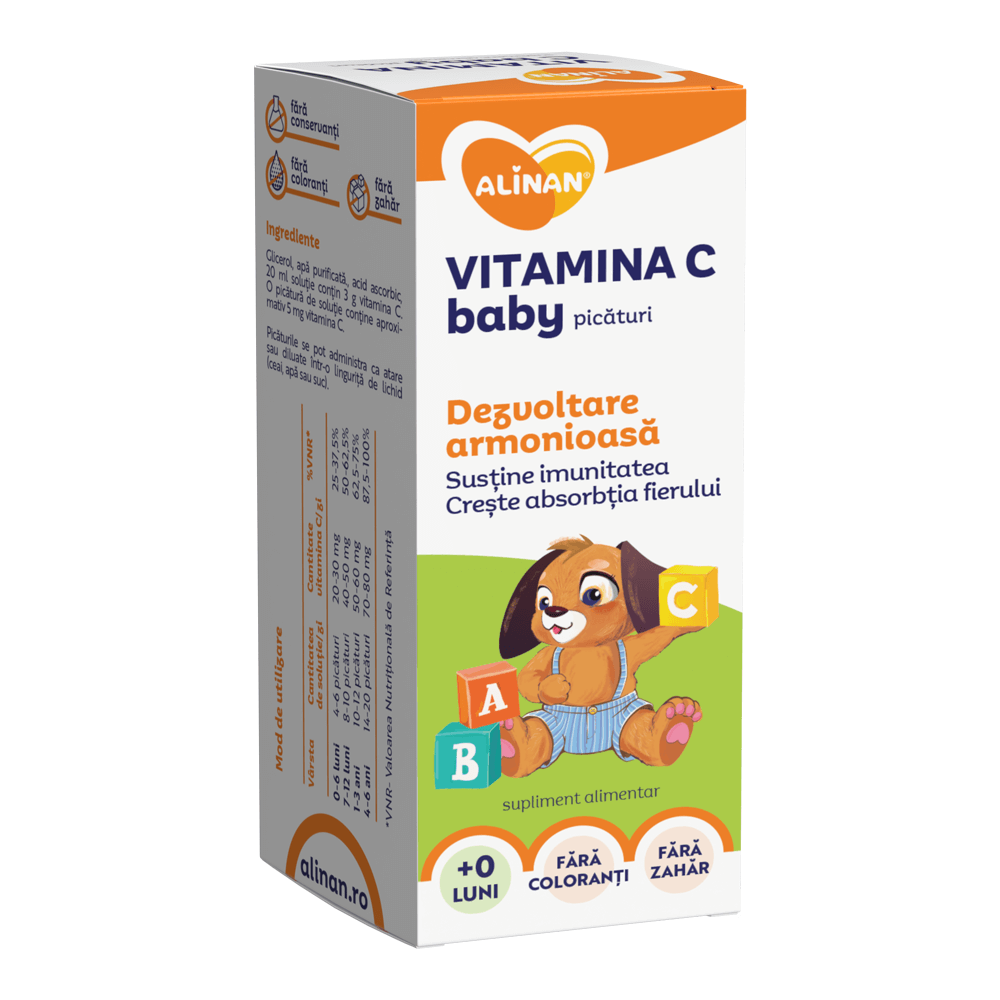 Alinan Baby Vitamina C Solutie 20 ml