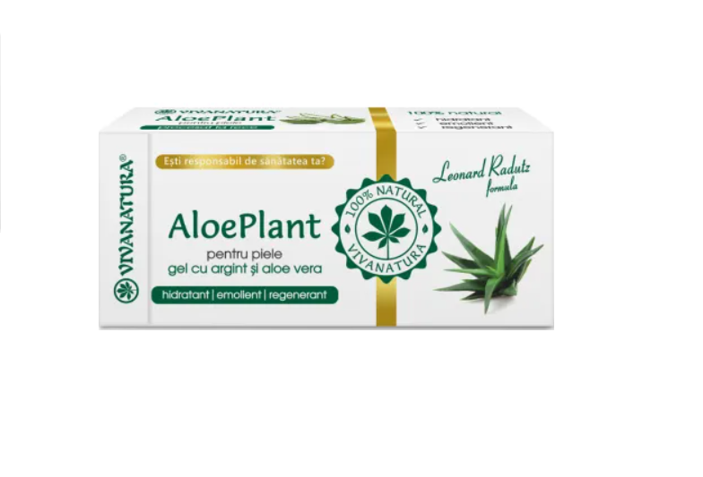 Aloe Plant Gel pentru piele cu argint si aloe vera 20 ml