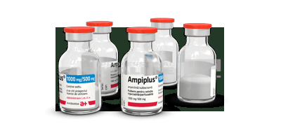 AMPIPLUS 1000 mg/500 mg X 25 PULB. PT. SOL. INJ./PERF. ANTIBIOTICE S.A.