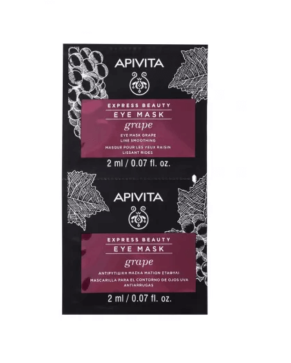 Apivita Express Beauty Masca de ochi antirid cu extract de struguri 2 x 8 ml