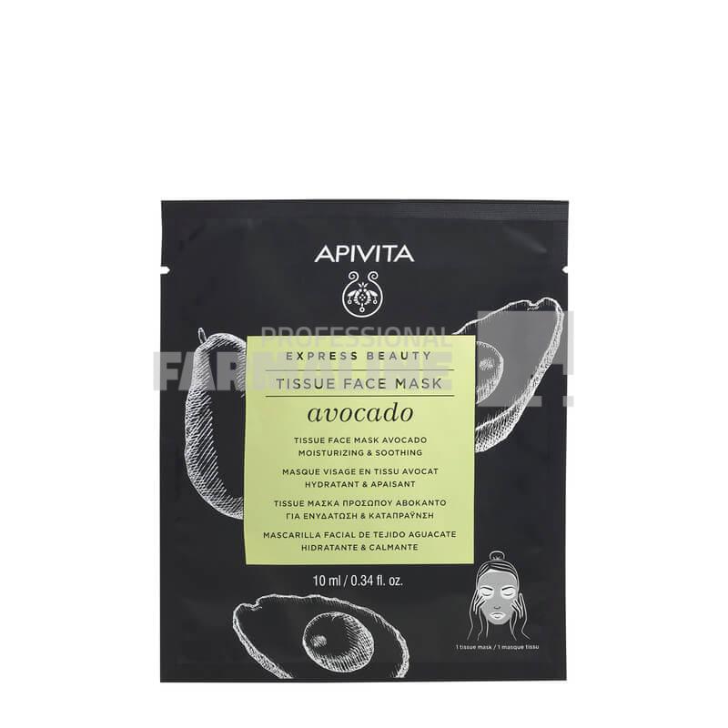 Apivita Express Masca servetel cu avocado hidratanta 10 ml