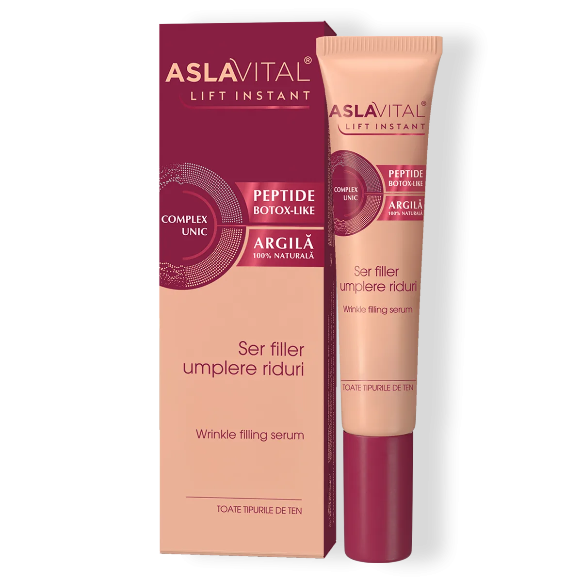 Aslavital Lift instant ser filler de umplere 15 ml Farmec