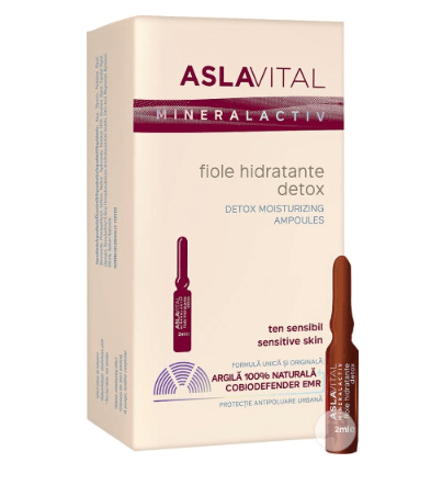 Aslavital Mineralactiv fiole hidratante detox 7 fiole
