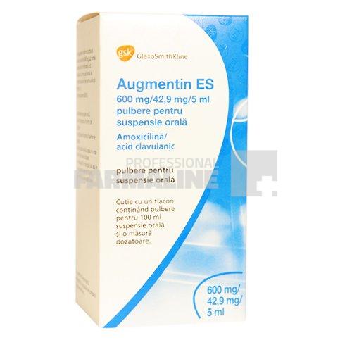 AUGMENTIN ES 600mg/42,9 mg/5 ml X 1