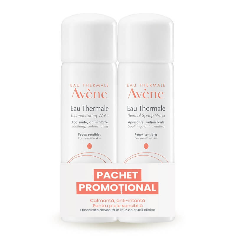Avene Pachet Apa termala spray 50 ml 1+1