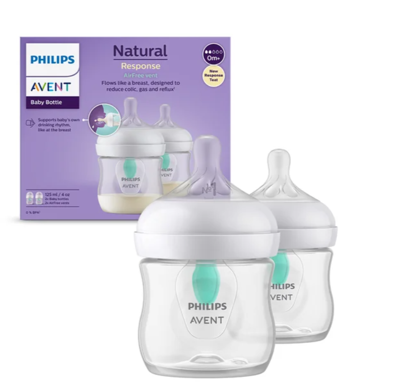 Avent SCY670/02 Set Biberoane Natural Response anticolici 0+ luni 2 x 125 ml