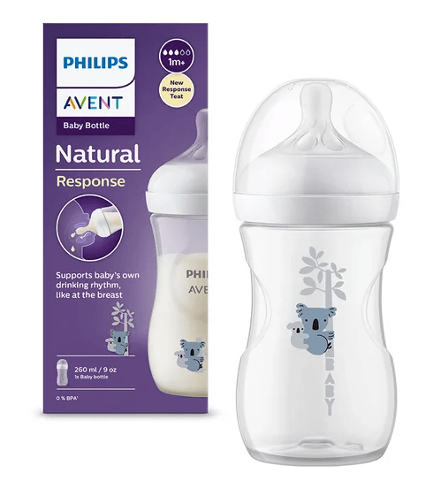 Avent SCY903/67 Biberon Natural Response 1+ luna model urs koala 260 ml