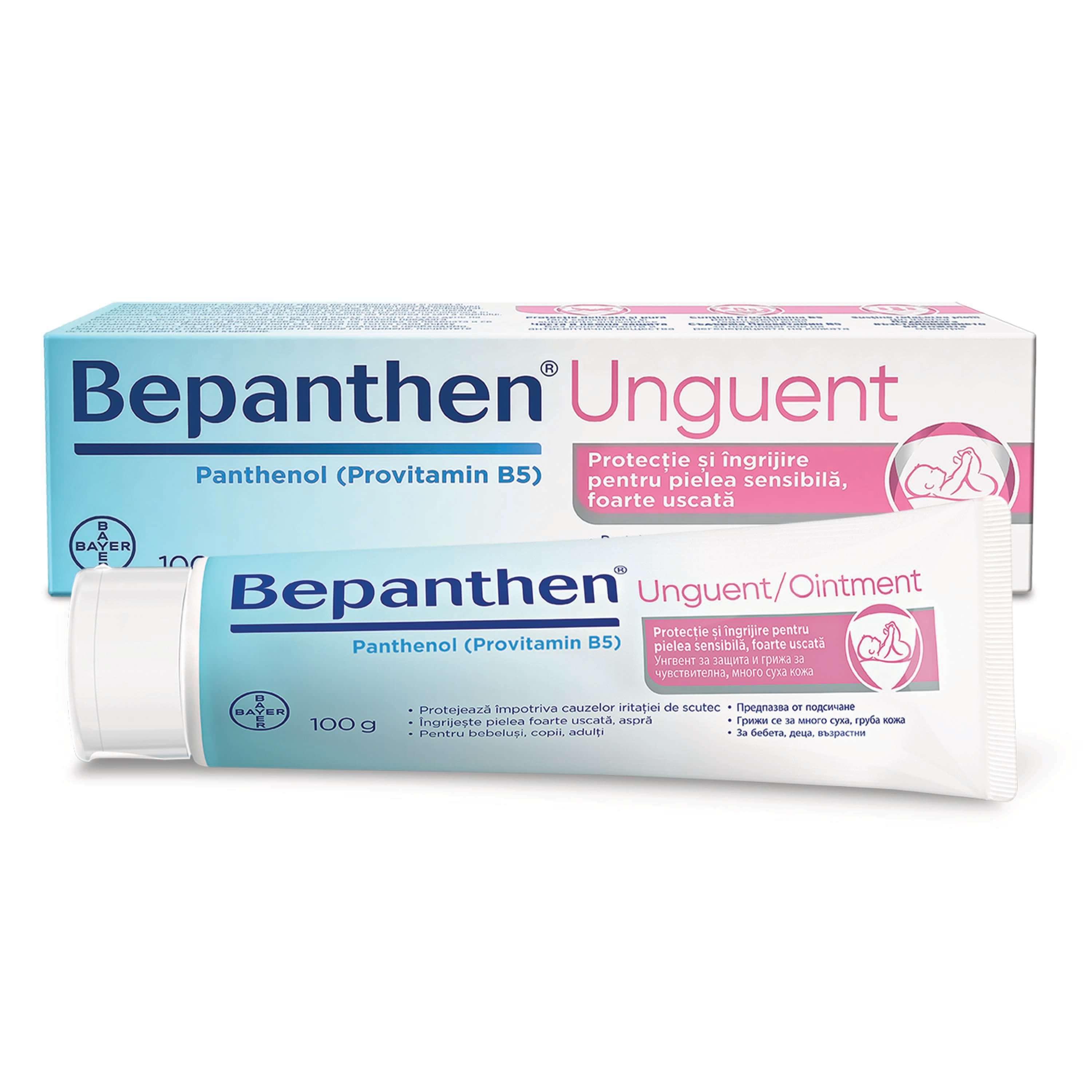 Bepanthen Unguent 100 gr â€“ Ingrijeste si protejeaza pielea impotriva iritatiilor de scutec