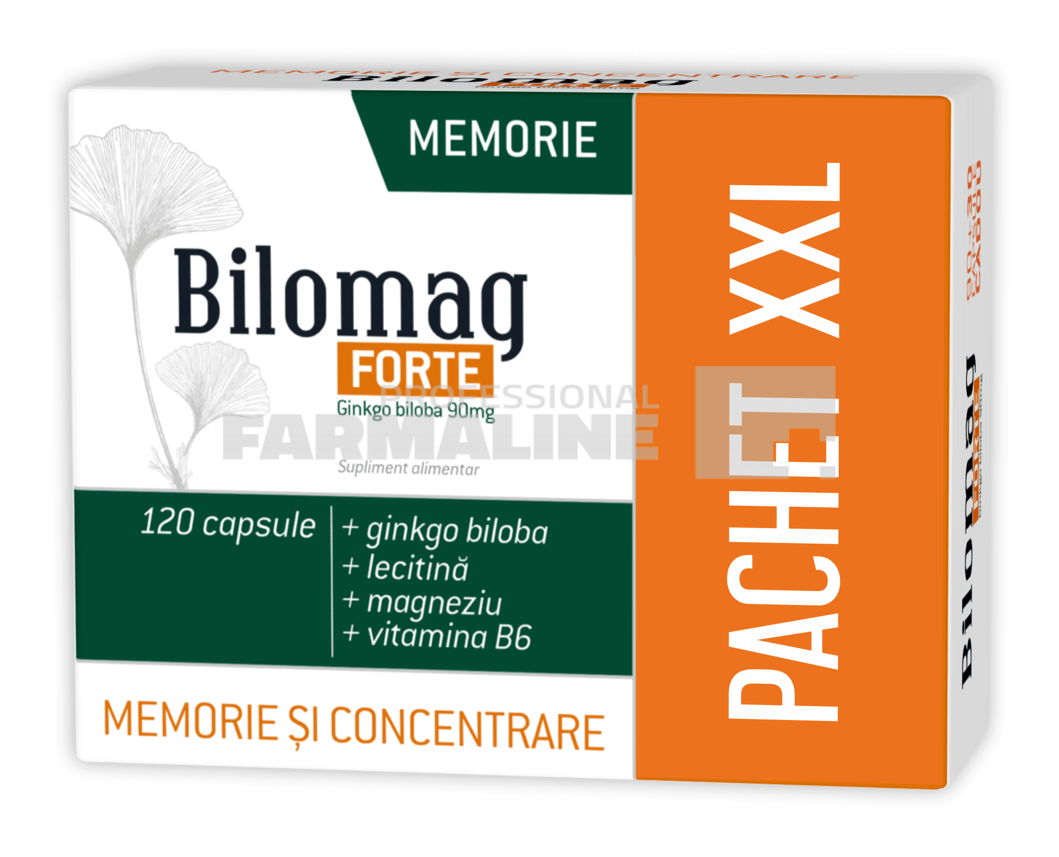bilomag forte memorie 90 capsule + 30 cadou Bilomag Forte Memorie 90 mg 120 capsule (90 + 30 Cadou)