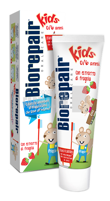 Biorepair Kids Pasta de dinti aroma de capsuni 0-6 ani 50 ml