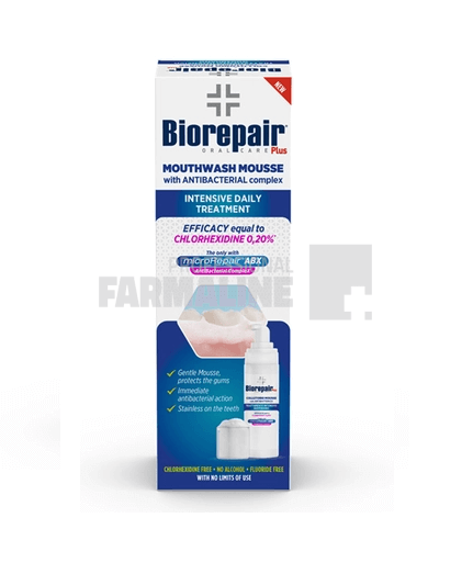 Biorepair Plus Apa - Spuma cu complex antibacterian pentru igiena orala 200 ml