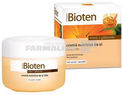 Bioten Crema nutritiva de zi cu miere + galbenele ten uscat/sensibil 50 ml